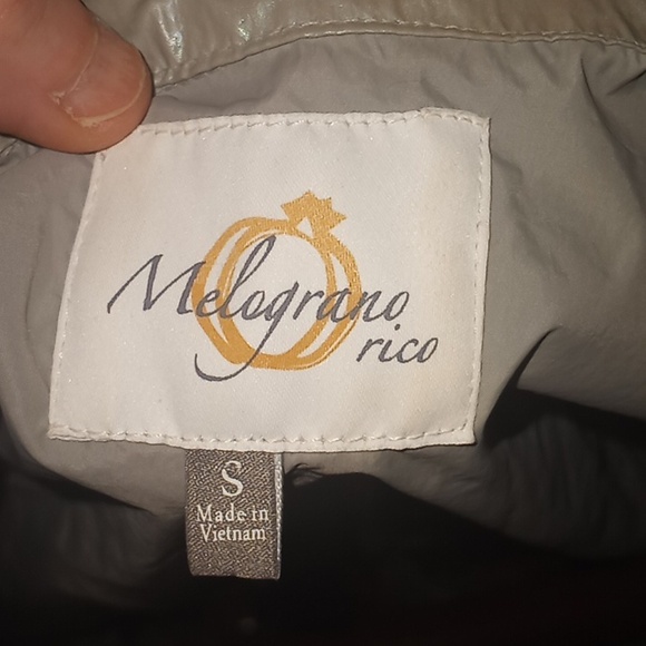 Melograno rice Holographic Windbreaker jacket colorful w rainbow zipper size S - Picture 4 of 4